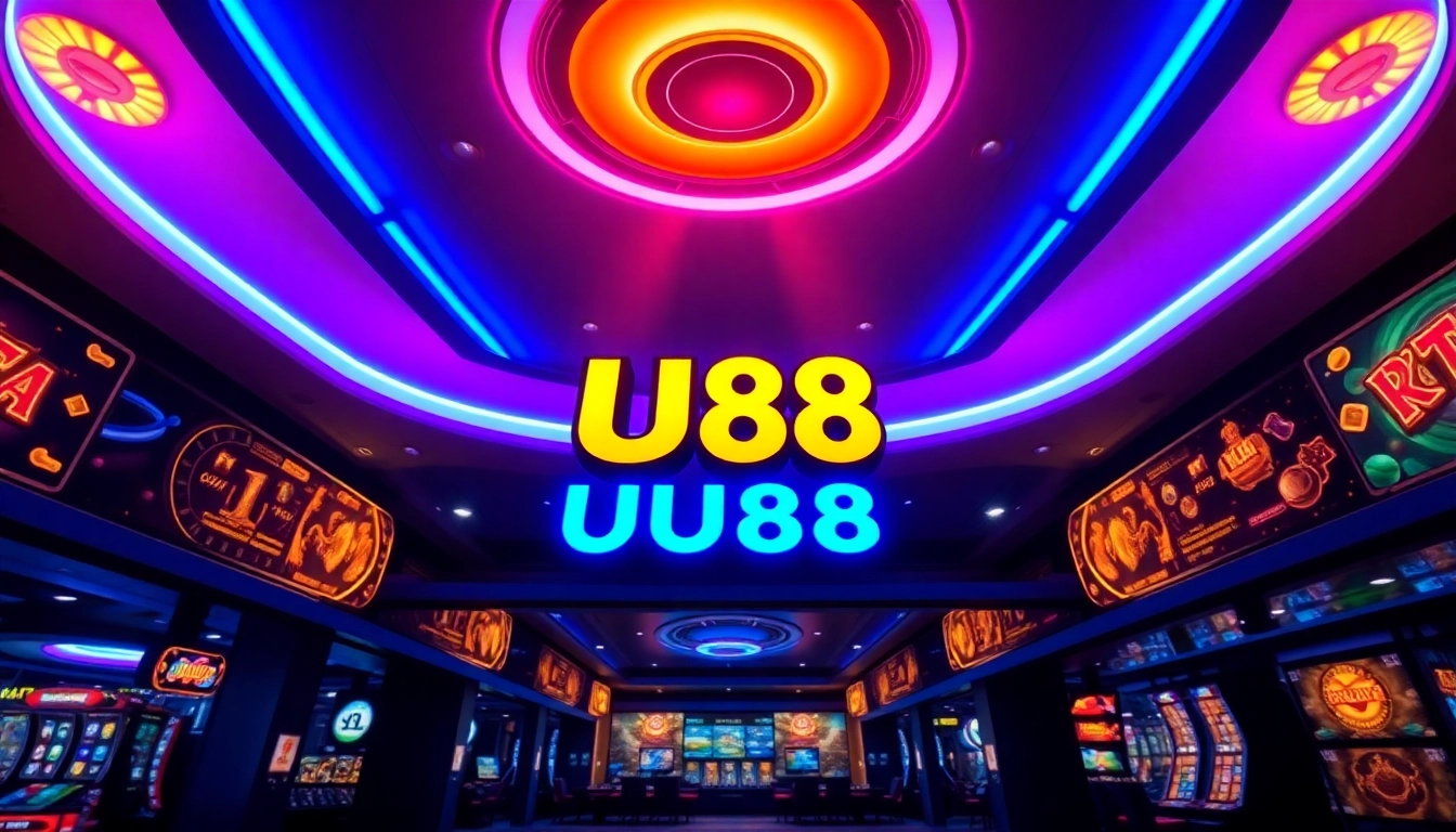 UU88 online casino platform with engaging interface and vibrant gaming visuals promoting safety and trust for players.