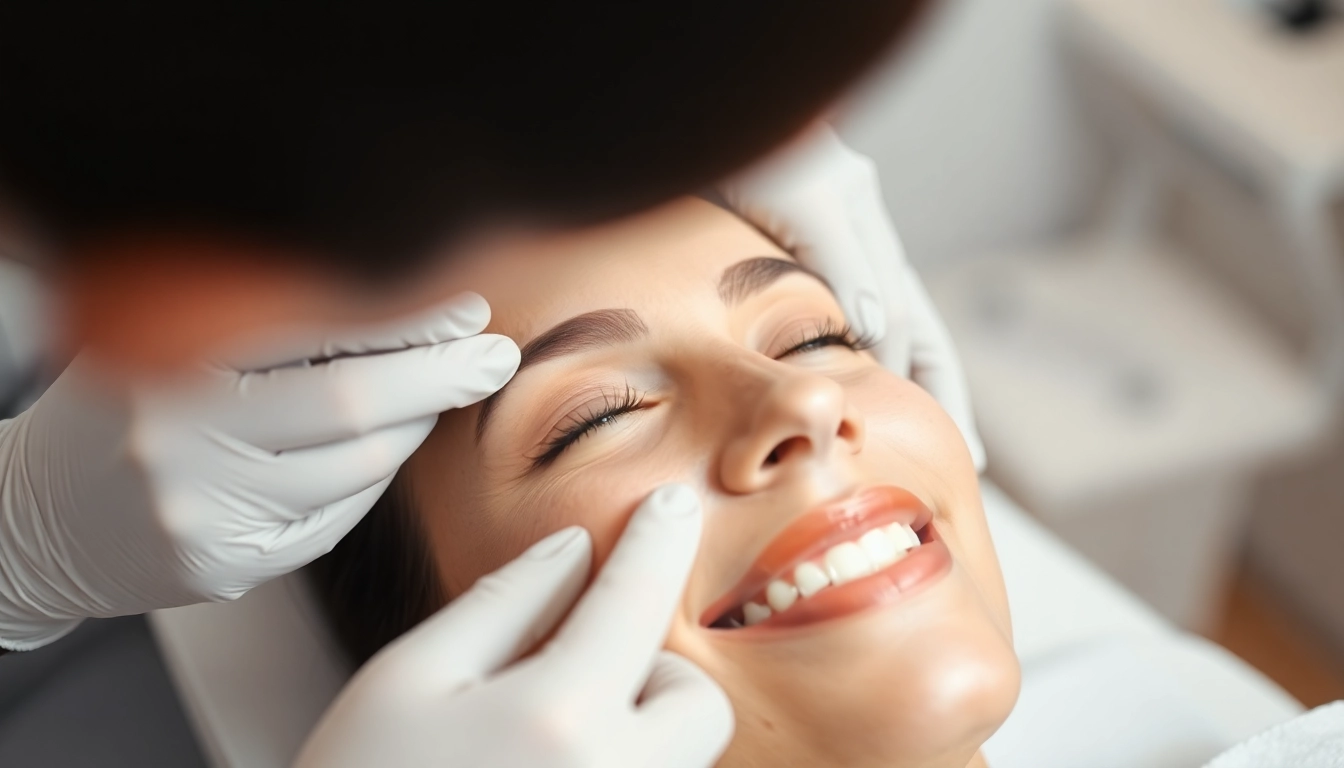 Experience a seamless Botox Behandlung with a caring professional ensuring smooth, youthful skin.