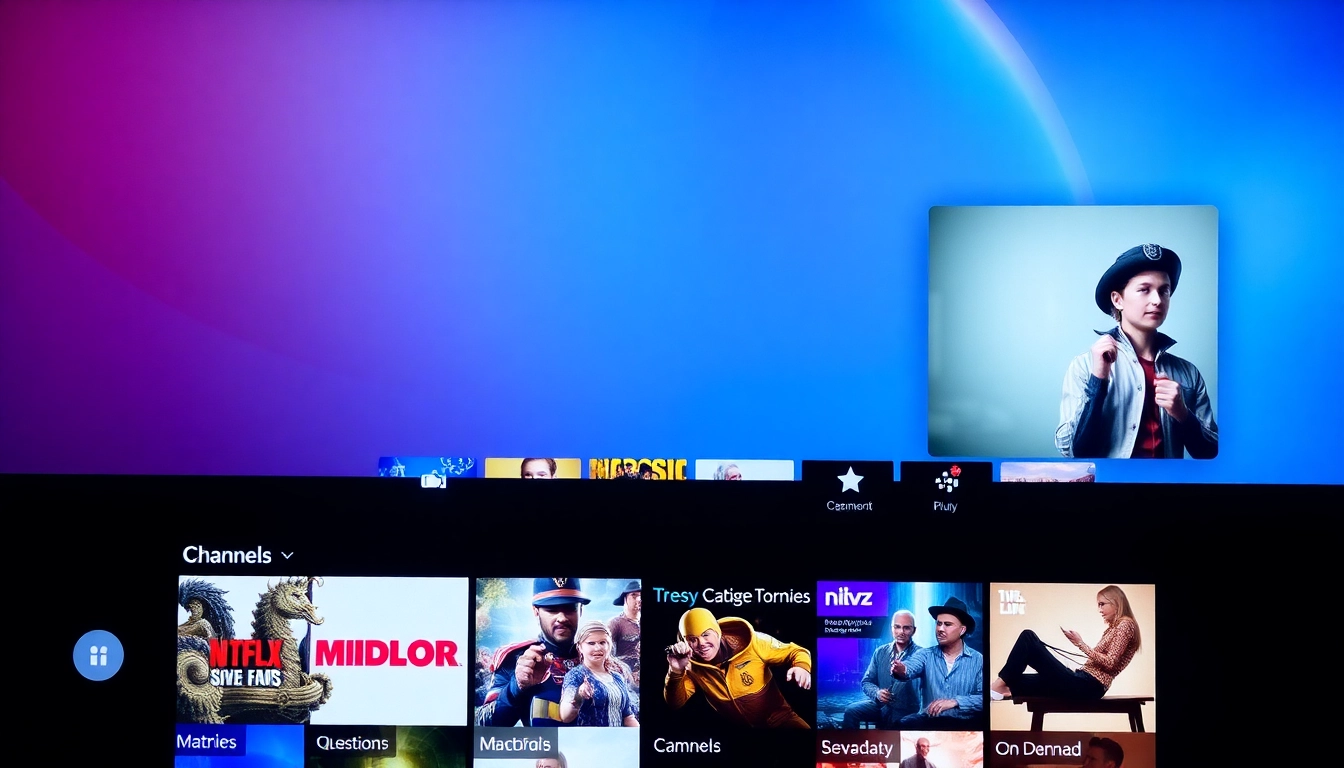 Atlas Pro ONTV logo on a sleek device screen, showcasing live channels and VOD options for easy access to IPTV content.