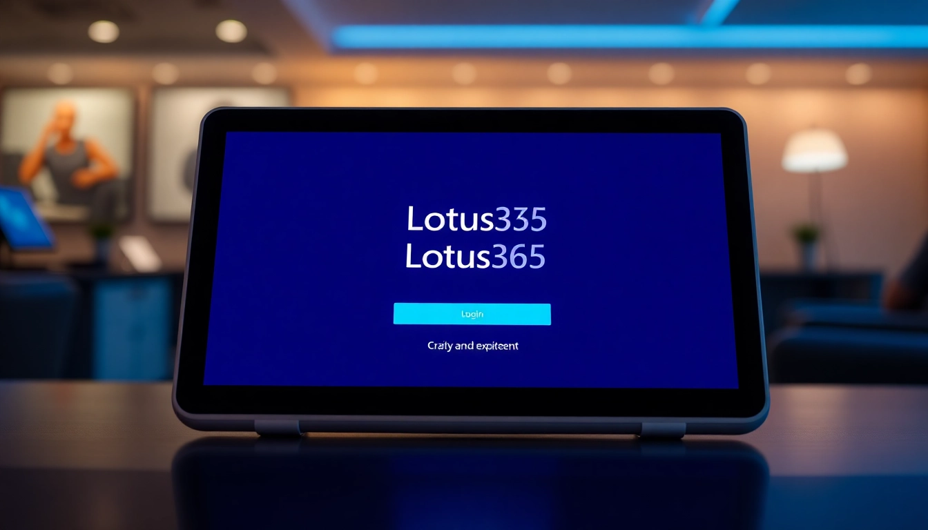 Secure Lotus365 Login page showing user authentication interface on a desktop screen, emphasizing ease and safety for users.