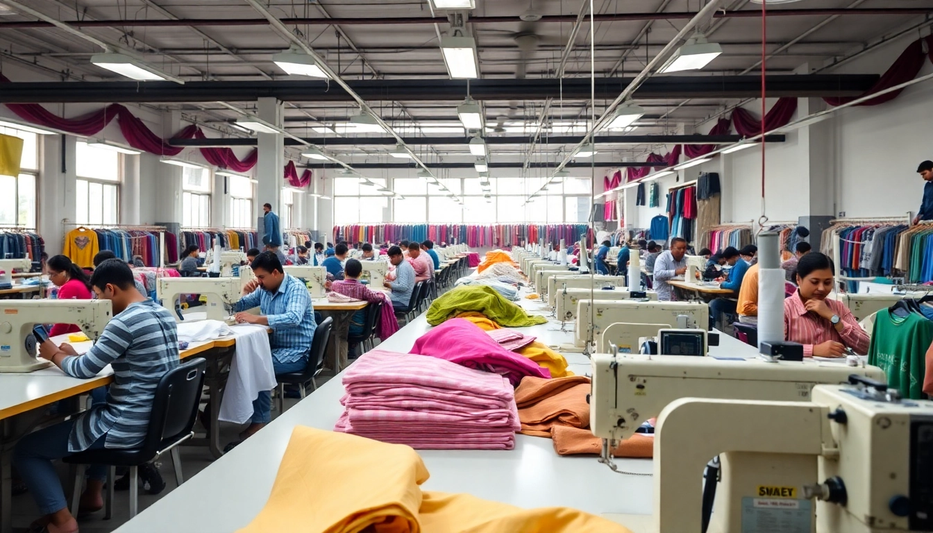 Visit the premier Clothing factory in Sialkot with skilled workers and advanced manufacturing lines for high-quality apparel.