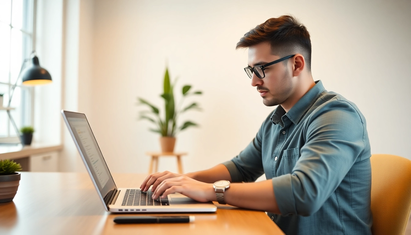 Skilled freelance professional collaborating remotely, illustrating curated freelance talent in