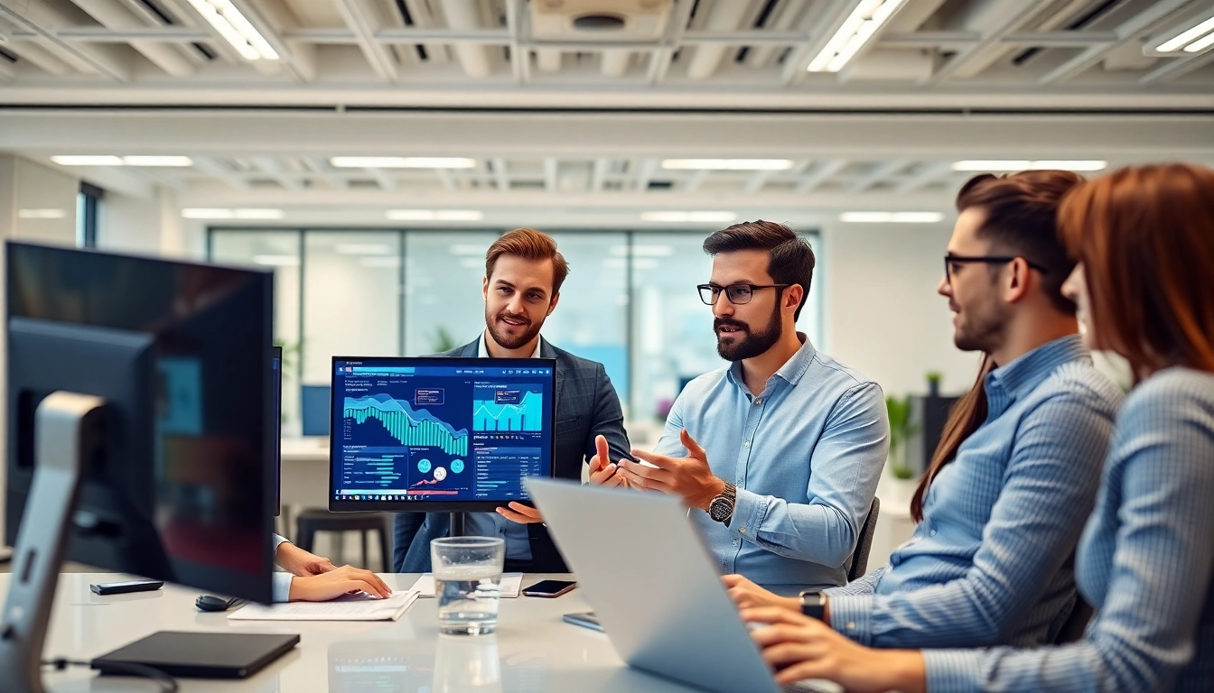 Business News for Startups visual with professionals reviewing latest industry updates on