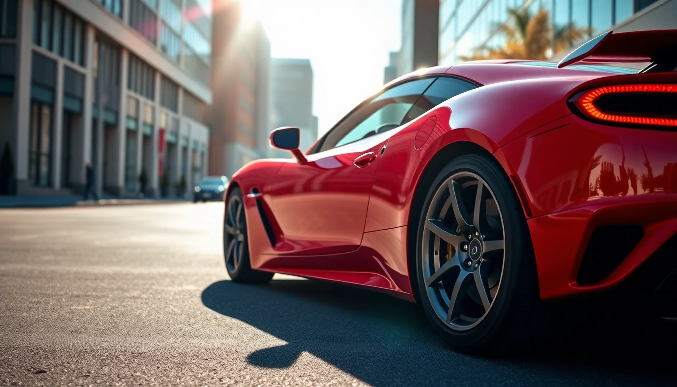 Effective marketing image showing a stunning auto sportive usate to attract interested buyers