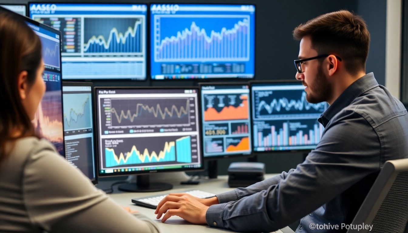 Professional SEO experts analyzing data to rank your website higher on Google search results